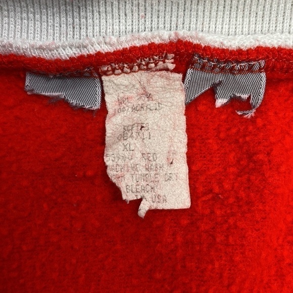 Vintage Red Snowman Bird Winter Christmas Sweatshirt XL - Picture 3 of 6